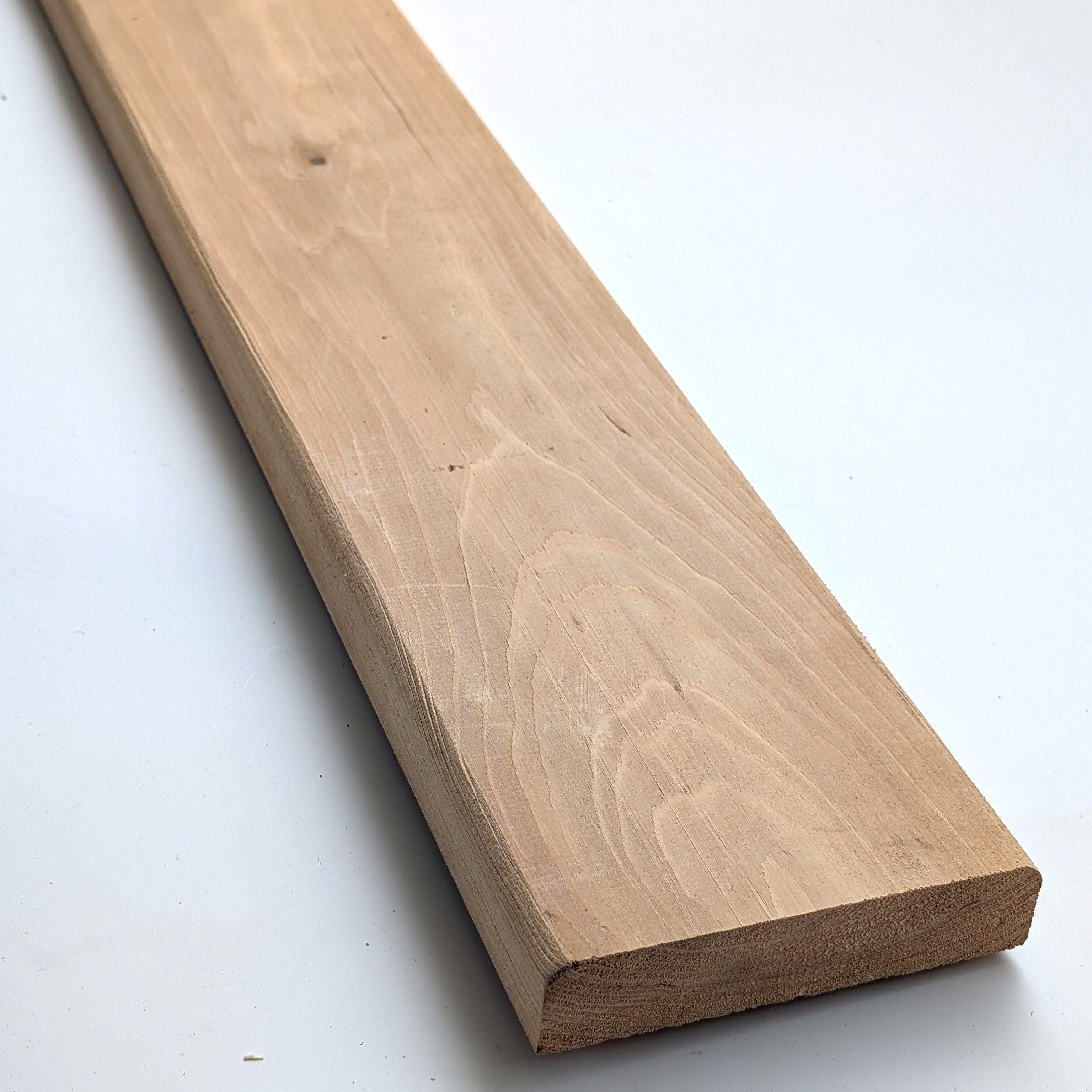 Lame de Terrasse Cèdre massif, 27×140mm - Choix AB