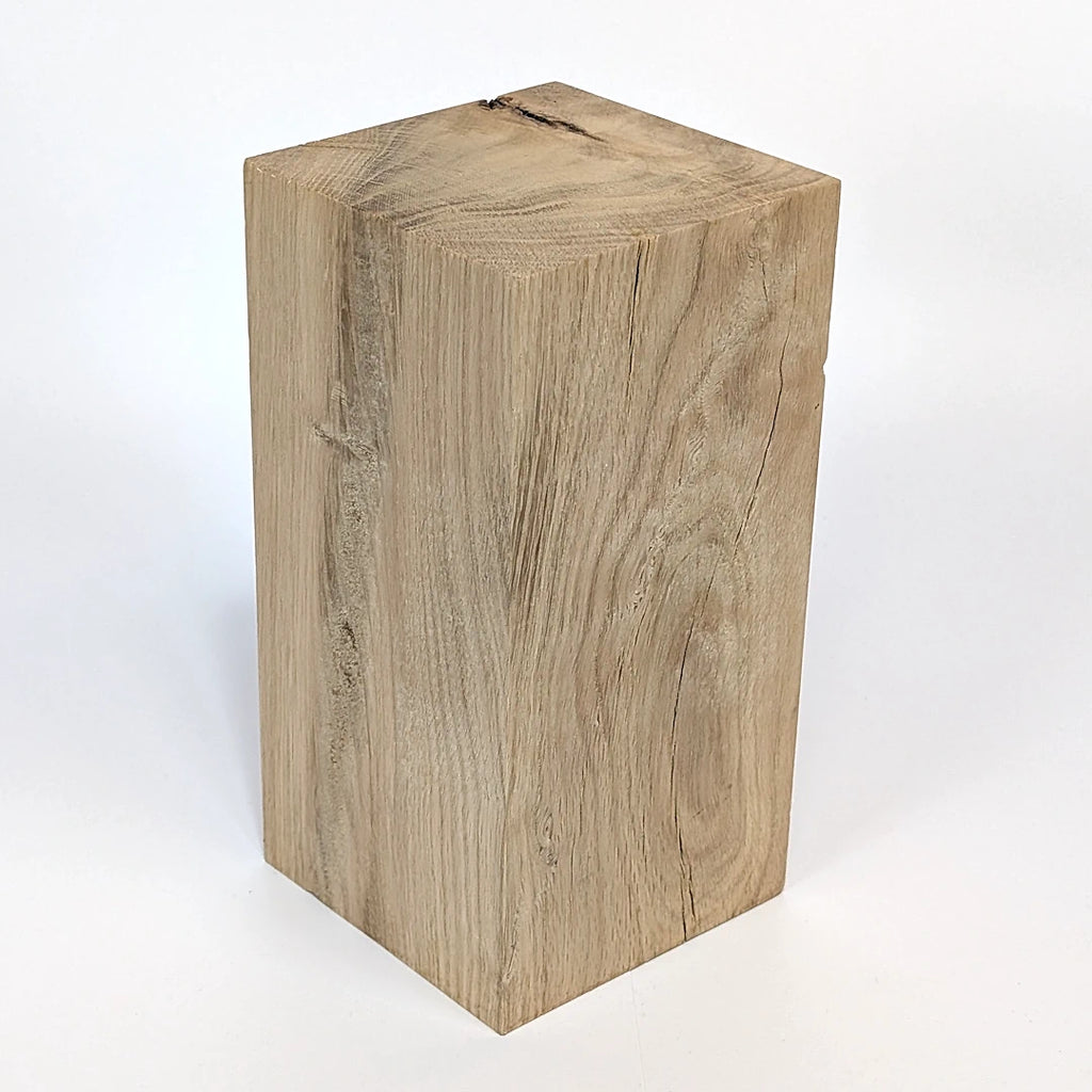 Le double Plume – Cube en chêne massif 11×22 cm