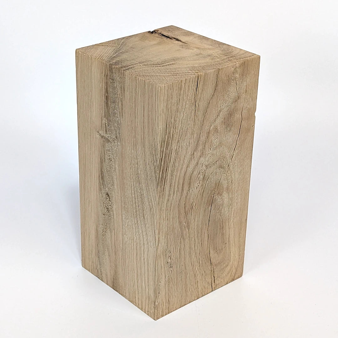 Le double Plume – Cube en chêne massif 11×22 cm