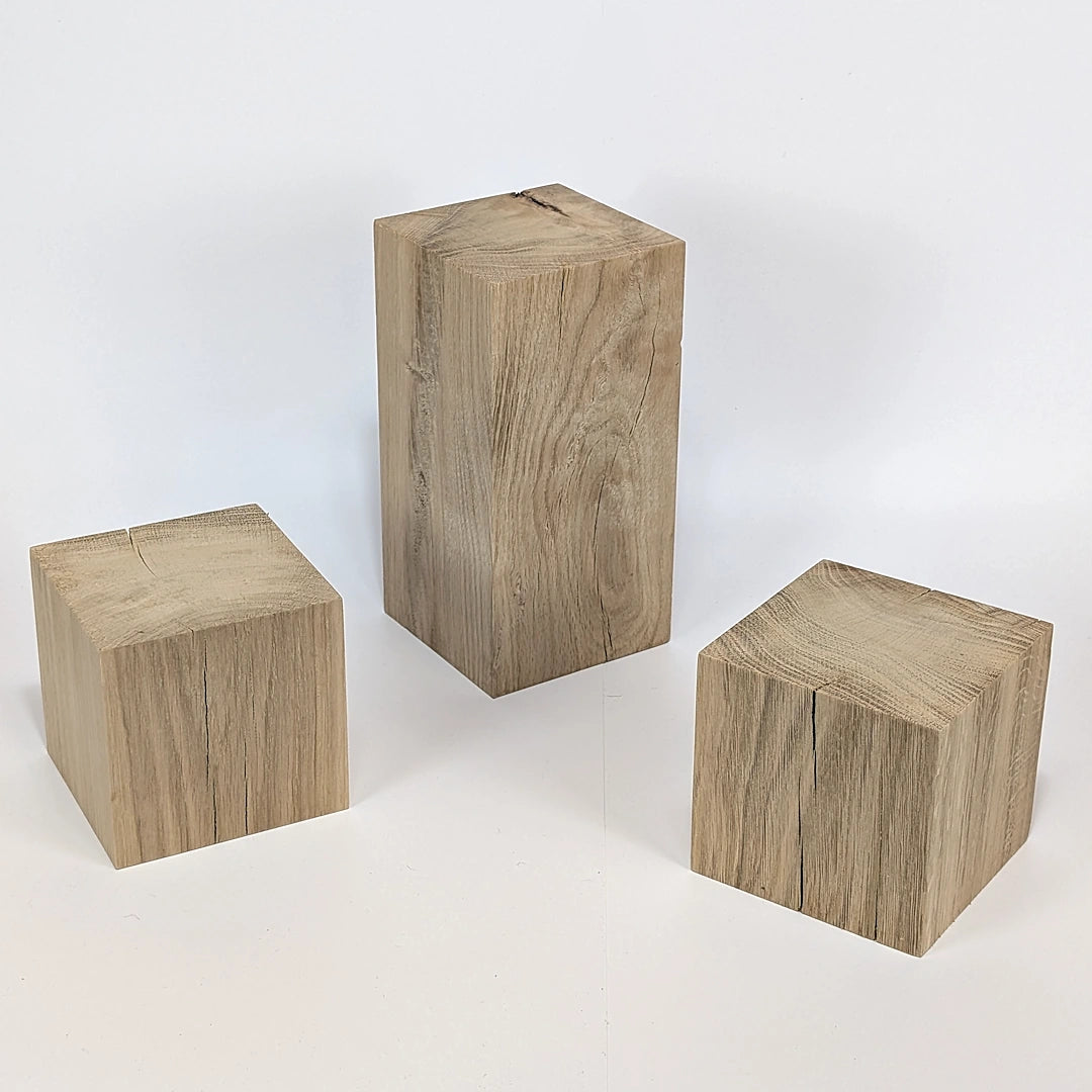 Lot de 3 – Plume & double Plume en chêne massif