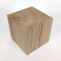 Le poids Plume – Cube en chêne massif 11 cm