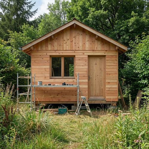 Bardage Douglas BC sur maison de campagne – rénovation extérieure en bois naturel avec nœuds, circuit court Massif Central