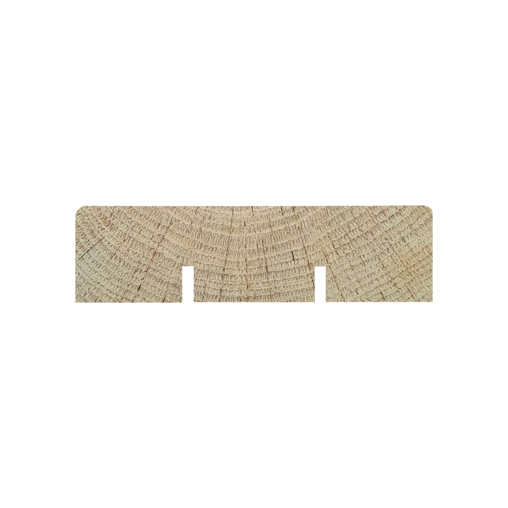 Lame de Terrasse Chêne lisse - 100 x 27 mm - rainurée