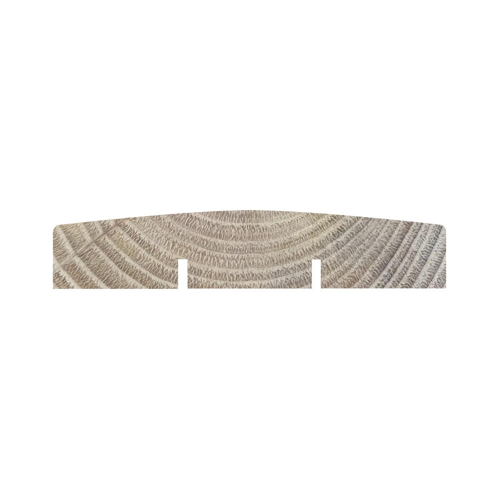 Lame de Terrasse Châtaignier lisse  - 135 x 27 mm - bombée rainurée