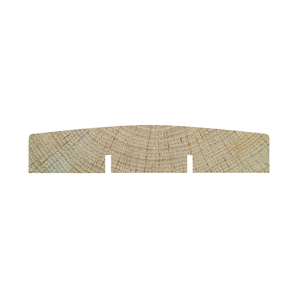 Lame de Terrasse Chêne lisse  - 135 x 27 mm - bombée rainurée